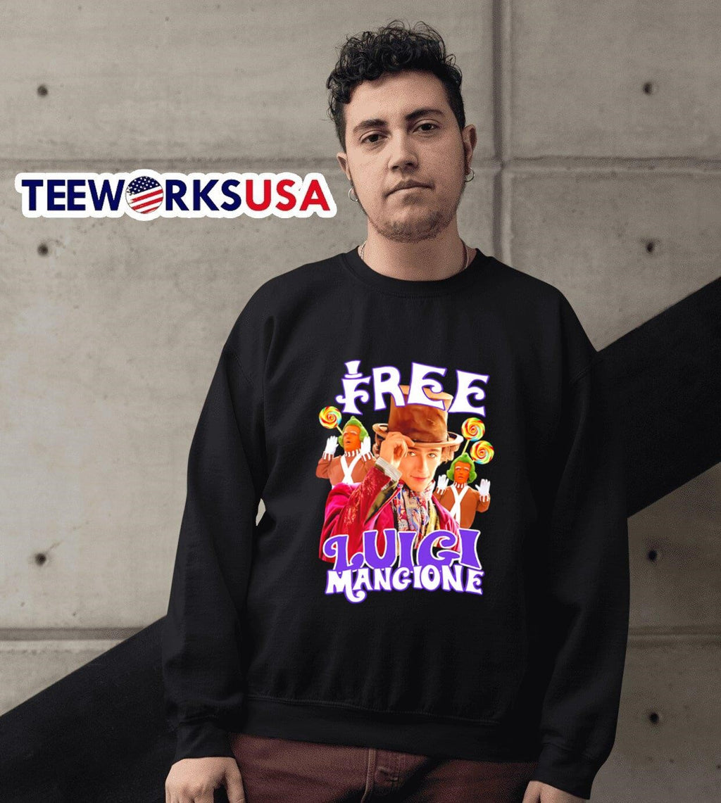 Timothée Chalamet Free Luigi Mangione - Adult & Kids T-Shirts, Sweatshirts & Hoodies apparel design preview 6