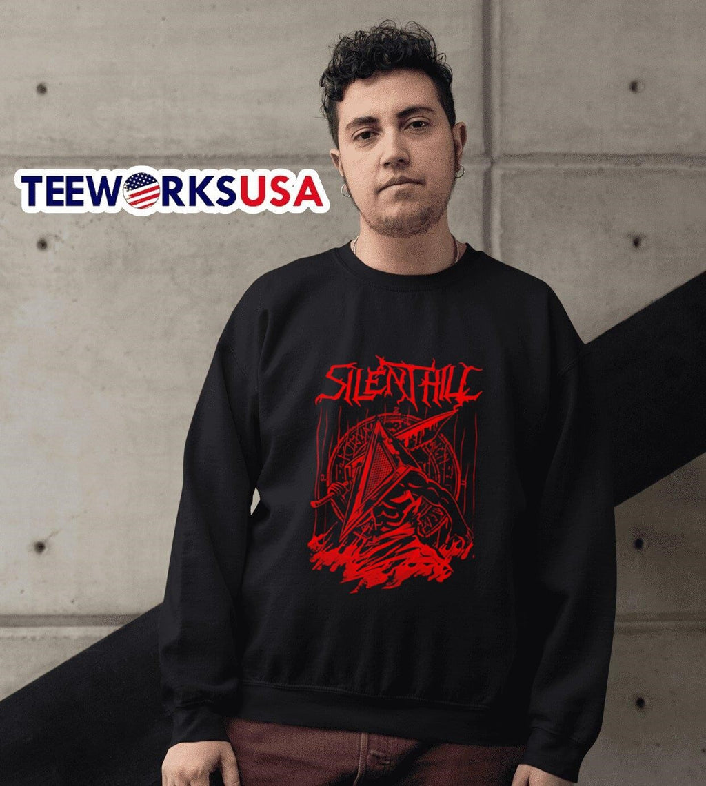 Silent Hill Red Thing Metal - Adult & Kids T-Shirts, Sweatshirts & Hoodies apparel design preview 6