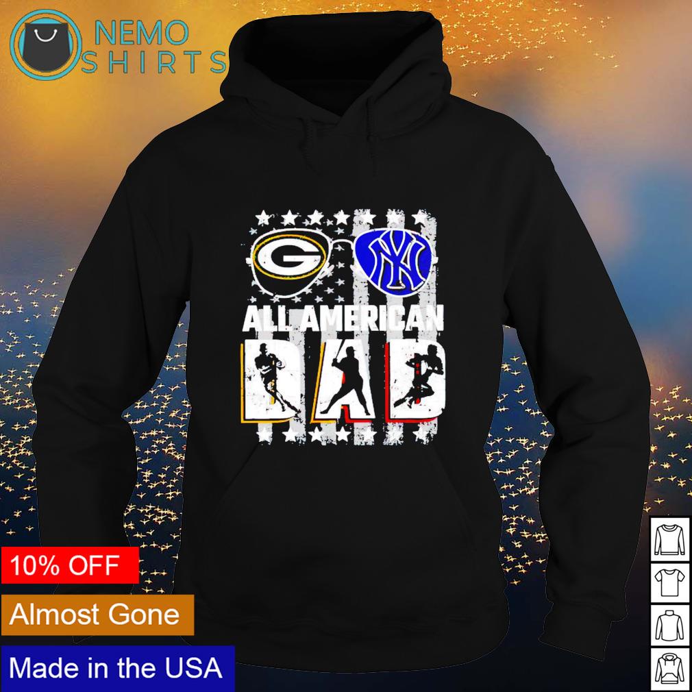Green Bay Packer and New York Yankees all American - Adult & Kids T-Shirts, Sweatshirts & Hoodies apparel design preview 2