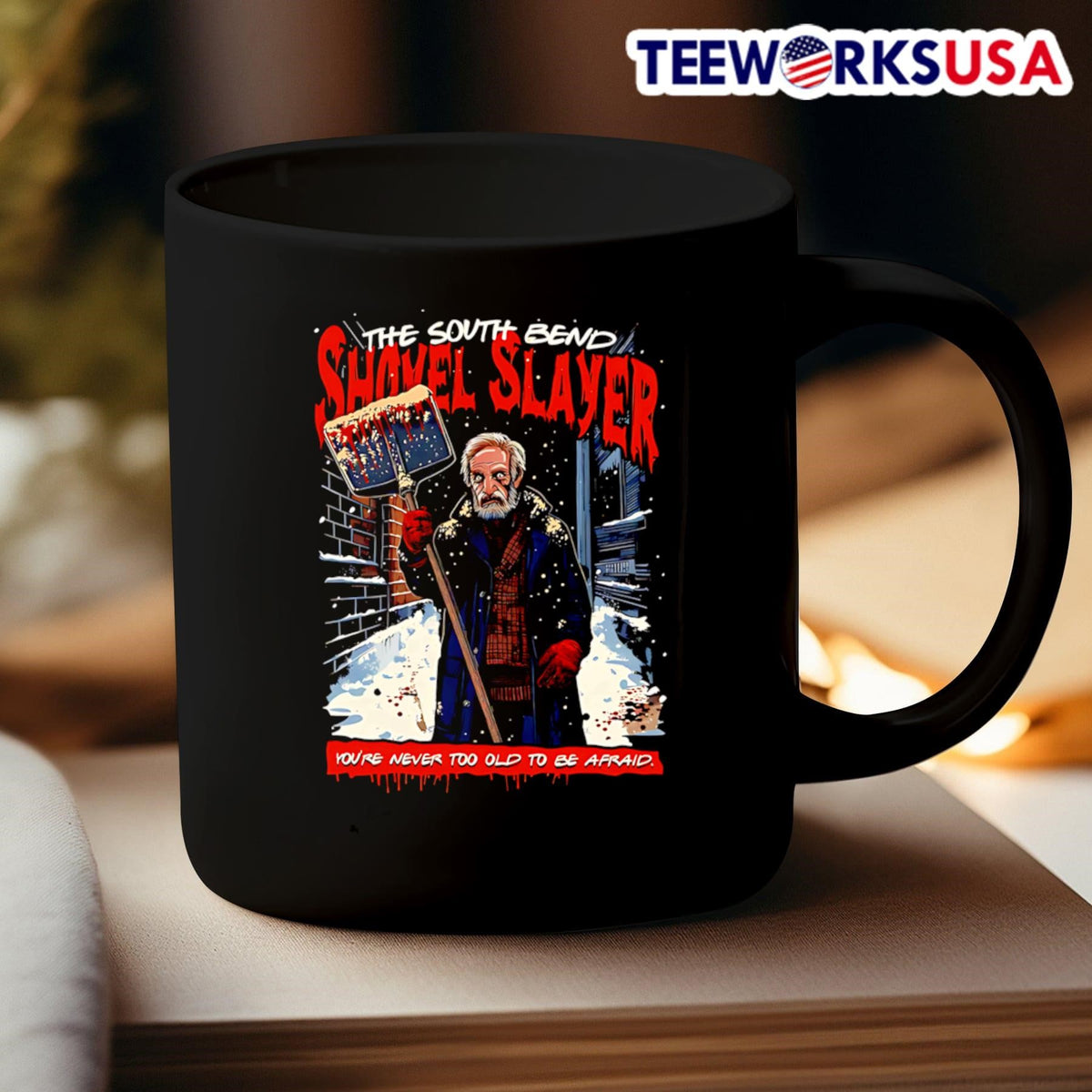 The South Bend Shovel Slayer Home Alone Christmas - Adult & Kids T-Shirts, Sweatshirts & Hoodies apparel design preview 3