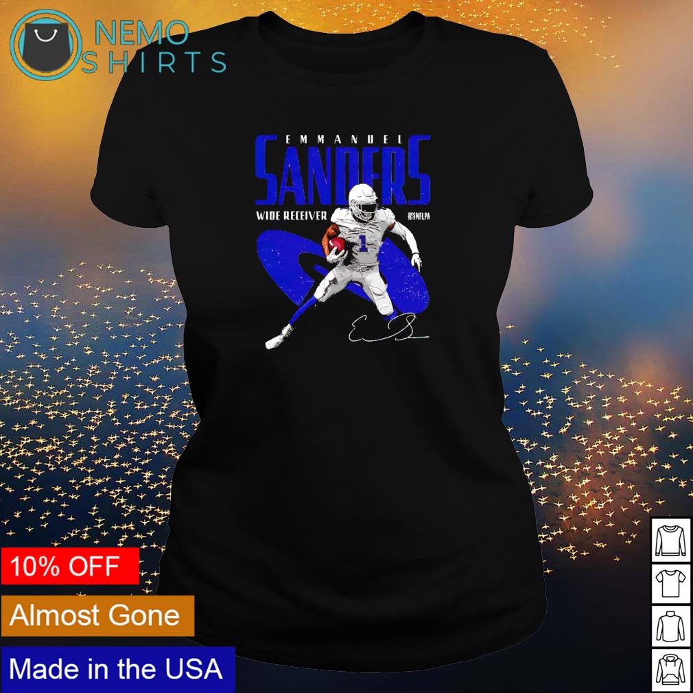 Buffalo Bills #1 Emmanuel Sanders wide receiver - Adult & Kids T-Shirts, Sweatshirts & Hoodies apparel design preview 3