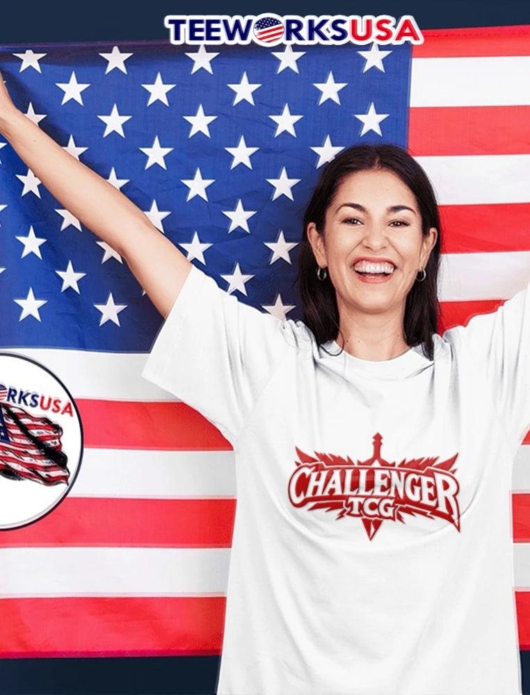 Challenger TCG red sword logo - Adult & Kids T-Shirts, Sweatshirts & Hoodies apparel design preview 2