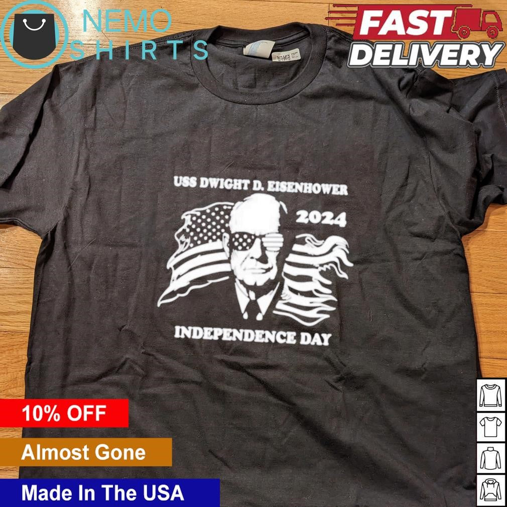 Chowdah ill USS Dwight D Eisenhower independence day - Adult & Kids T-Shirts, Sweatshirts & Hoodies apparel design preview 4