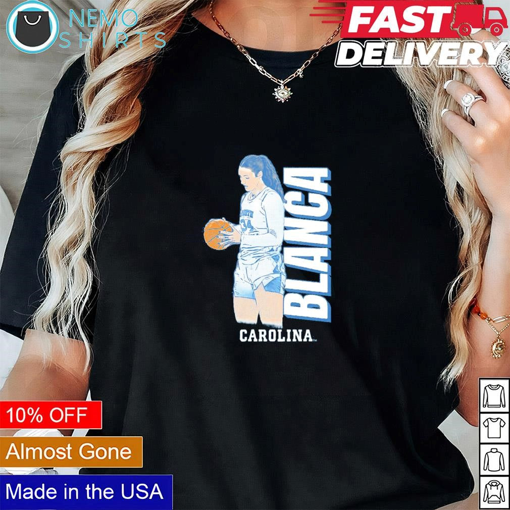 Blanca Thomas North Carolina Tar Heels cartoon player - Adult & Kids T-Shirts, Sweatshirts & Hoodies apparel design preview 1