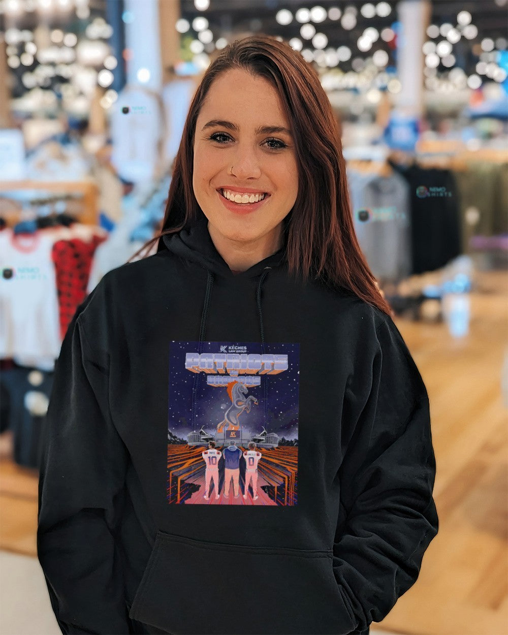 AFC championship New England Patriots vs Denver - Adult & Kids T-Shirts, Sweatshirts & Hoodies apparel design preview 3
