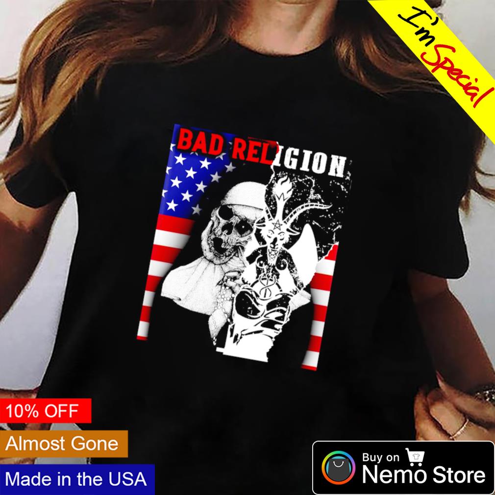 Bad nun Religion American flag - Adult & Kids T-Shirts, Sweatshirts & Hoodies apparel design preview 2