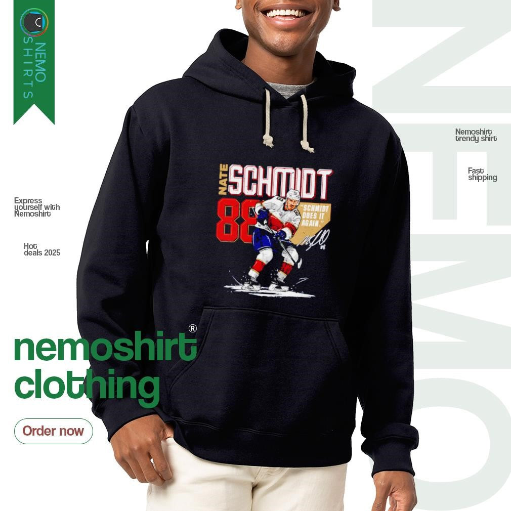 Nate Schmidt Florida Panthers does it again signature - Adult & Kids T-Shirts, Sweatshirts & Hoodies apparel design preview 2