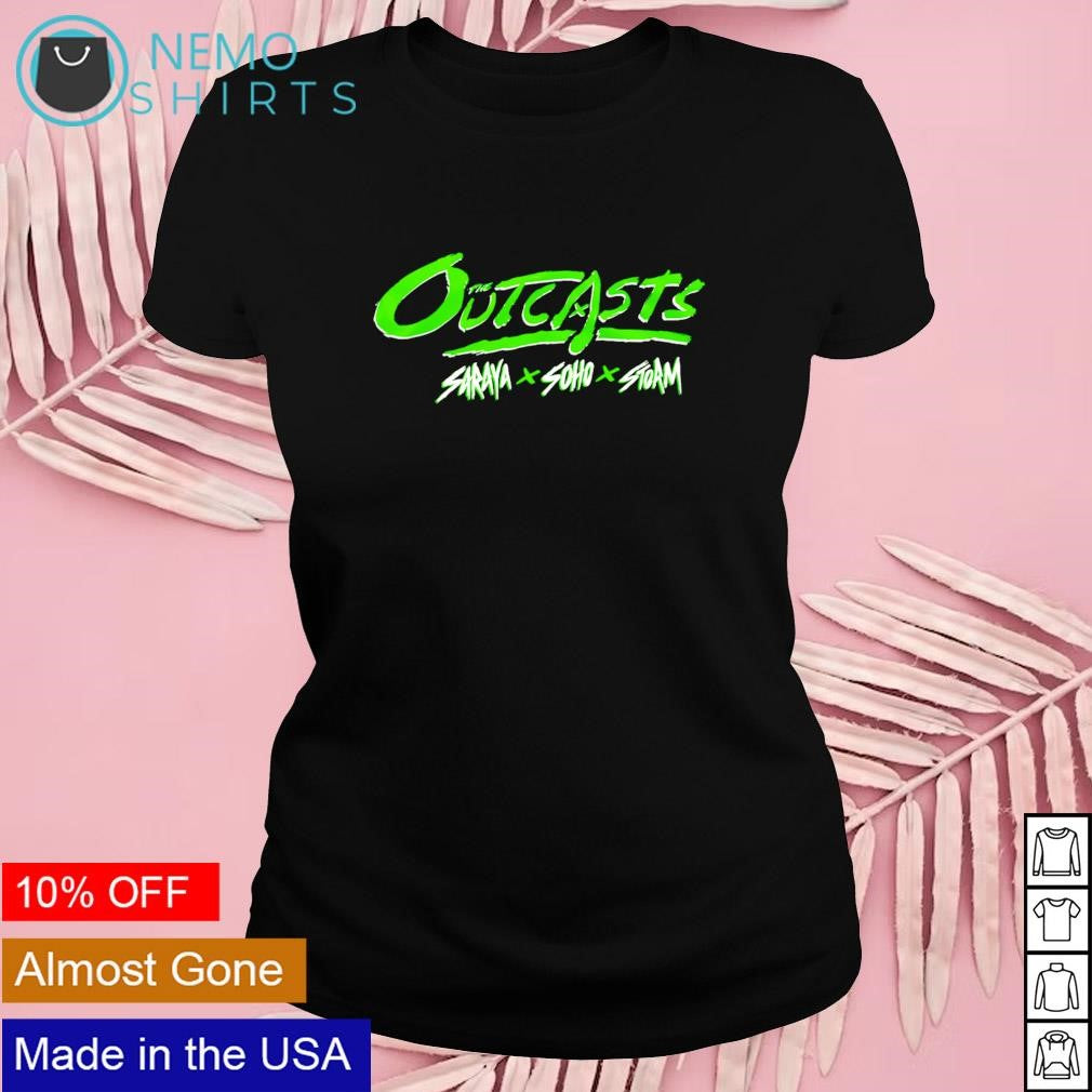 The outcasts Saraya vs Soho Storm - Adult & Kids T-Shirts, Sweatshirts & Hoodies apparel design preview 4