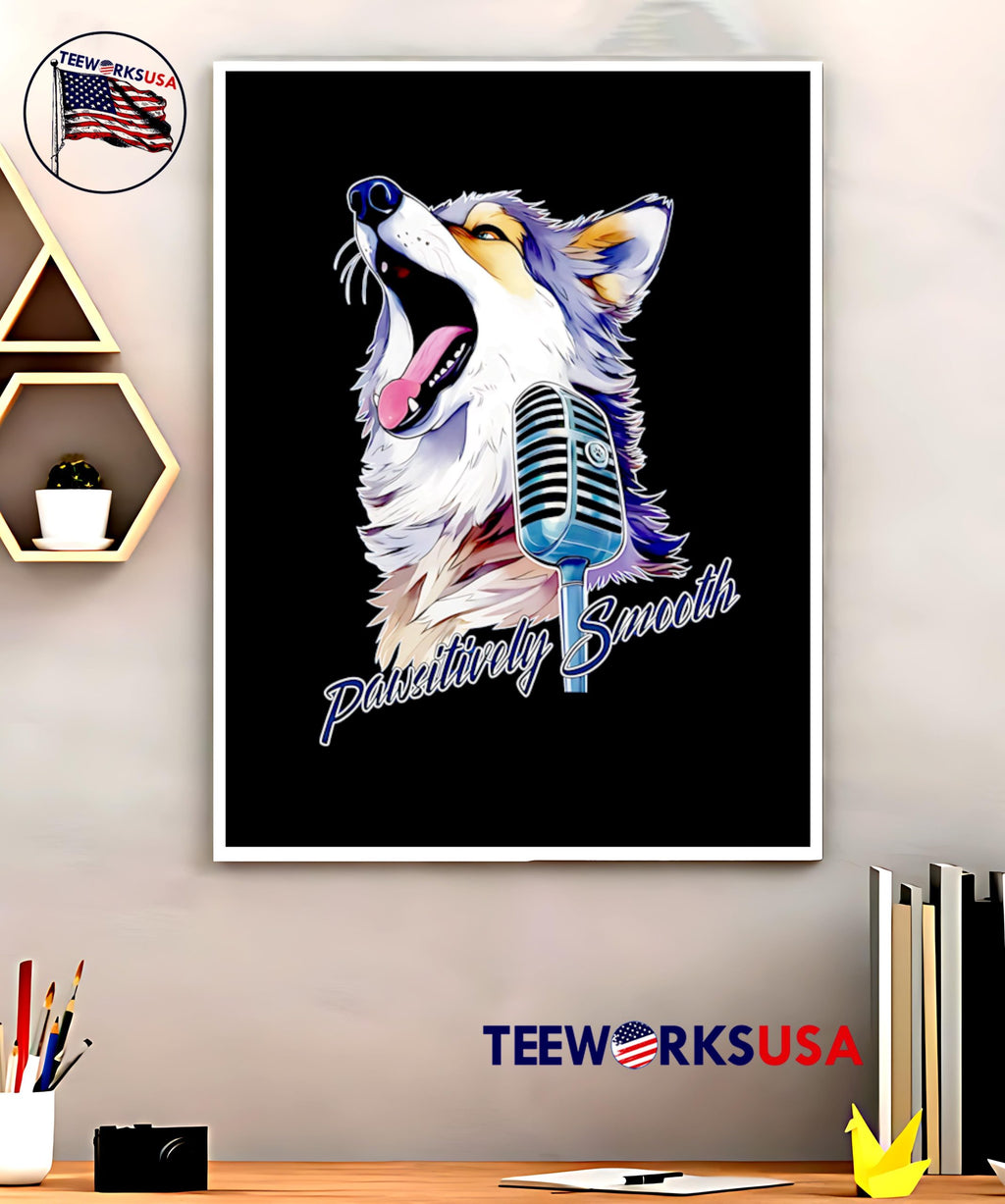 Wolf Pawsitively Smooth - Adult & Kids T-Shirts, Sweatshirts & Hoodies apparel design preview 5