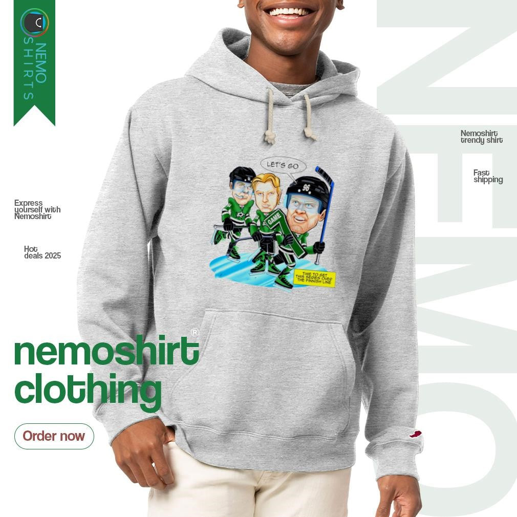 Dallas Stars let's go time to get this series over - Adult & Kids T-Shirts, Sweatshirts & Hoodies apparel design preview 2