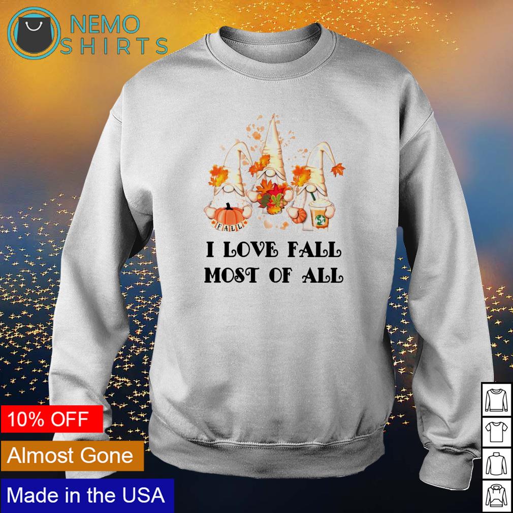 Gnomies I love fall most of all 2021 - Adult & Kids T-Shirts, Sweatshirts & Hoodies apparel design preview 4