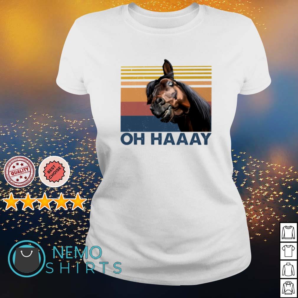 Horse Oh Haaay vintage - Adult & Kids T-Shirts, Sweatshirts & Hoodies apparel design preview 3