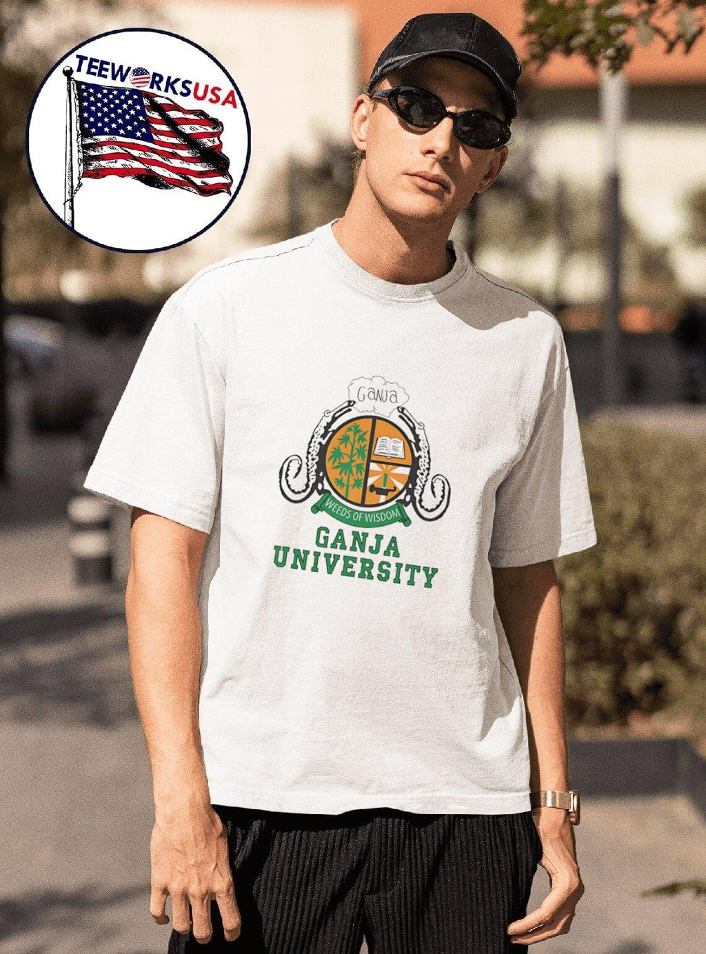 Ganja University - Adult & Kids T-Shirts, Sweatshirts & Hoodies apparel design preview 1
