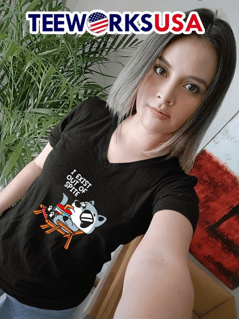 I exist out of spite - Adult & Kids T-Shirts, Sweatshirts & Hoodies apparel design preview 4