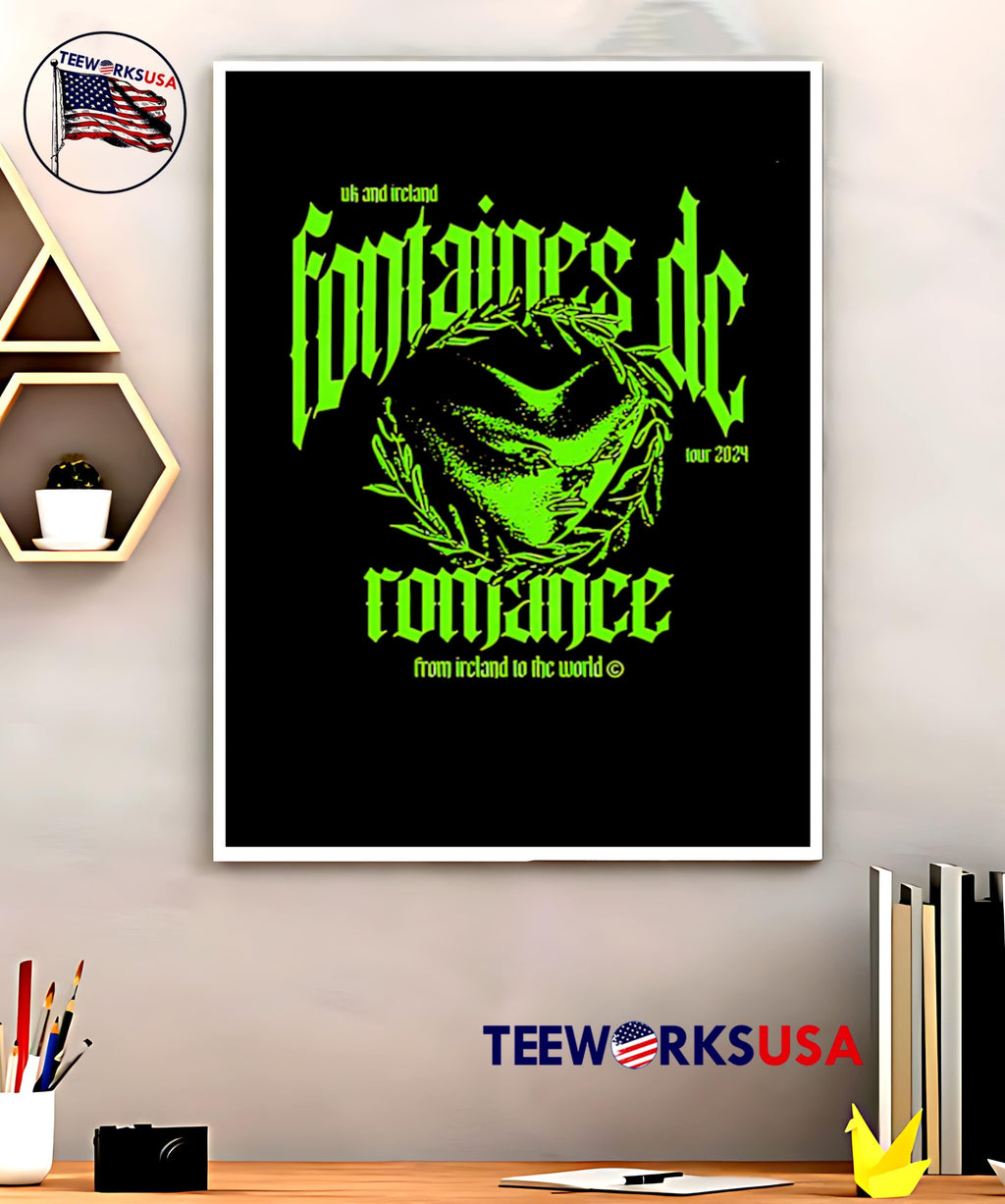 Green Fontaines D.C. Romance Ireland - Adult & Kids T-Shirts, Sweatshirts & Hoodies apparel design preview 5