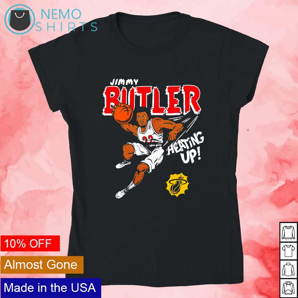 Jimmy Butler Miami Heat no 22 heating up graphic - Adult & Kids T-Shirts, Sweatshirts & Hoodies apparel design preview 4