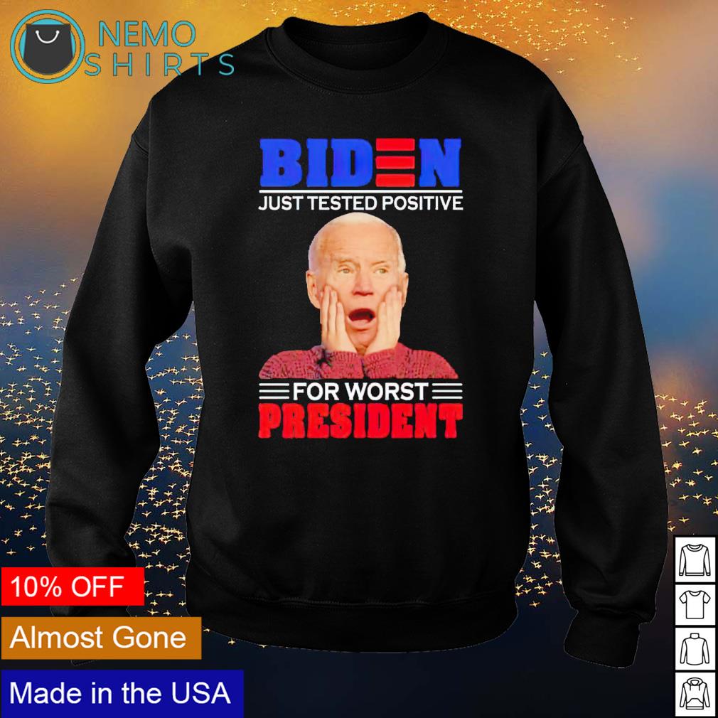 Home Alone Biden just tested positive for worst - Adult & Kids T-Shirts, Sweatshirts & Hoodies apparel design preview 4