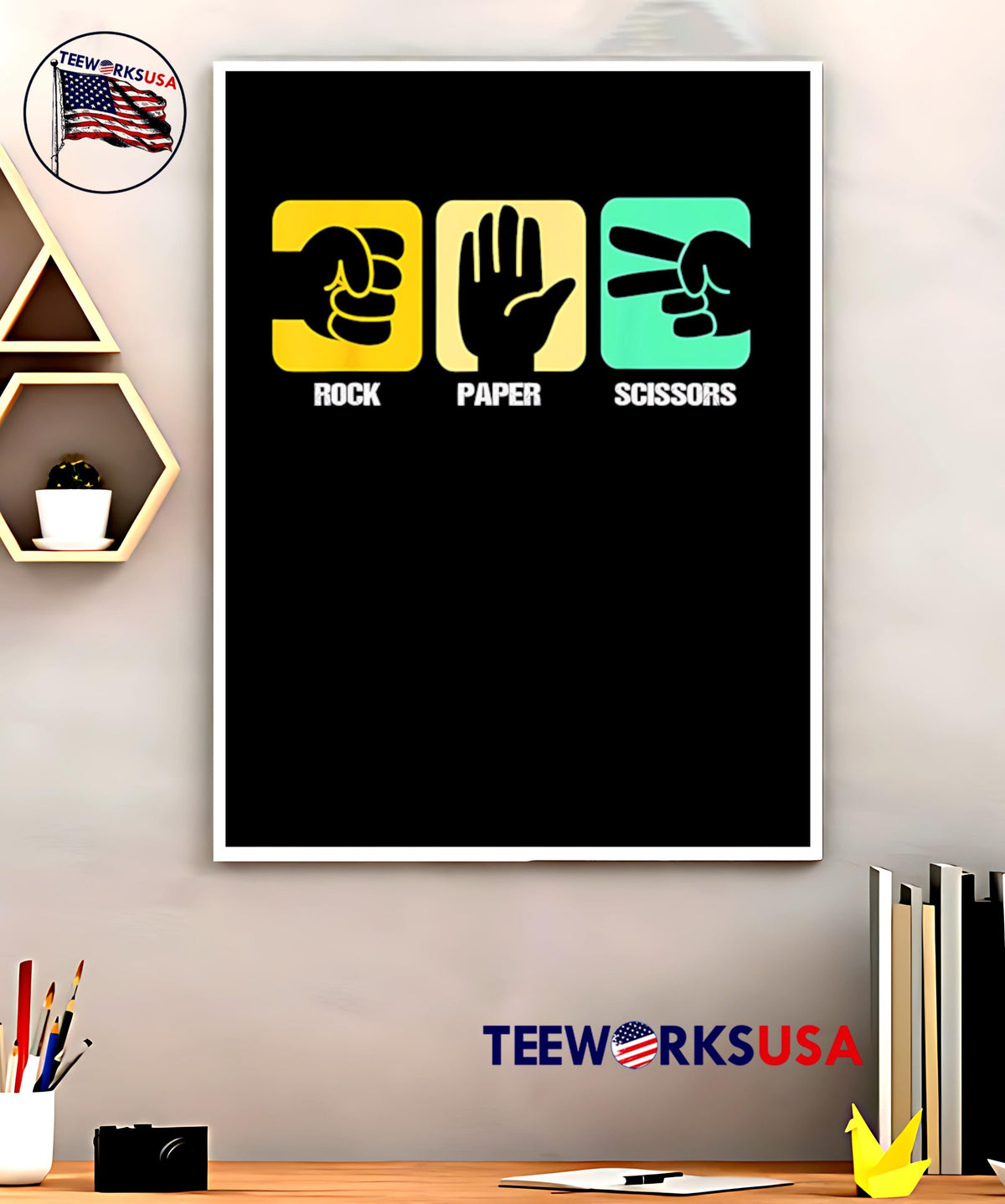 Rock Paper Scissors - Adult & Kids T-Shirts, Sweatshirts & Hoodies apparel design preview 5