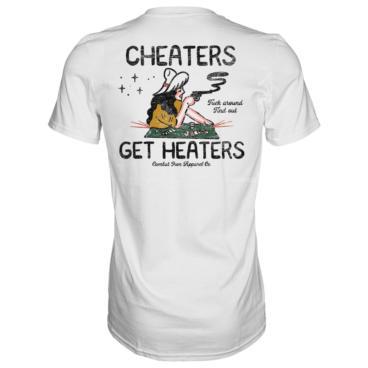 Cheaters Get Heaters Cowboy Edition Men's - Adult & Kids T-Shirts, Sweatshirts & Hoodies apparel design preview 8