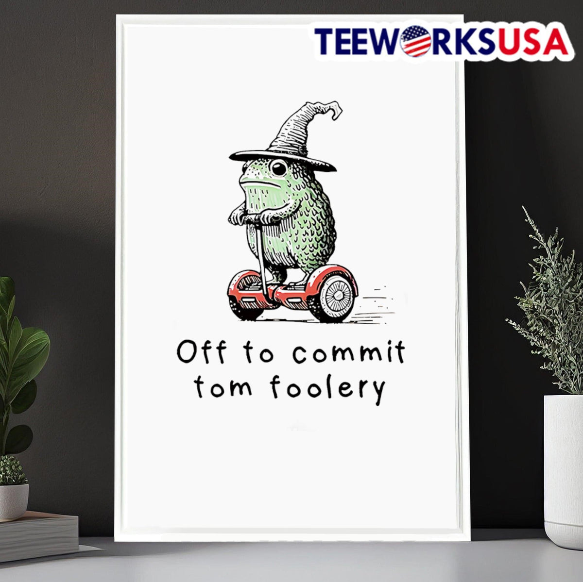 Wizard frog off to commit tomfoolery - Adult & Kids T-Shirts, Sweatshirts & Hoodies apparel design preview 6