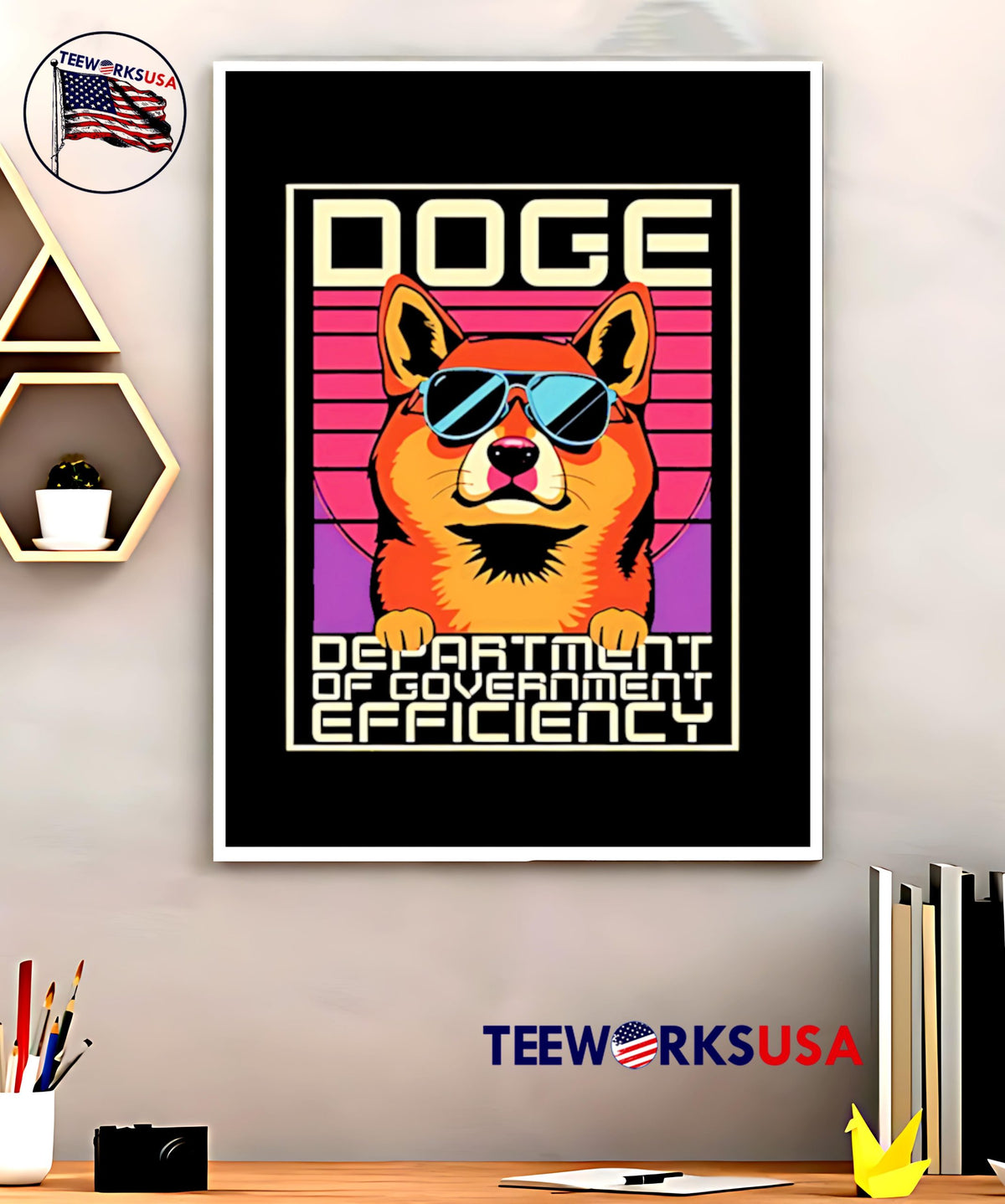 Doge Department Of Government Efficiency vintage - Adult & Kids T-Shirts, Sweatshirts & Hoodies apparel design preview 5