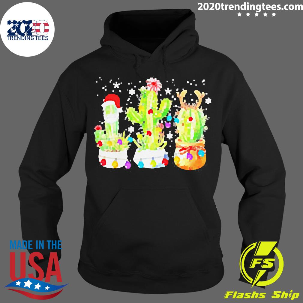 Cactus Merry Christmas - Adult & Kids T-Shirts, Sweatshirts & Hoodies apparel design preview 2