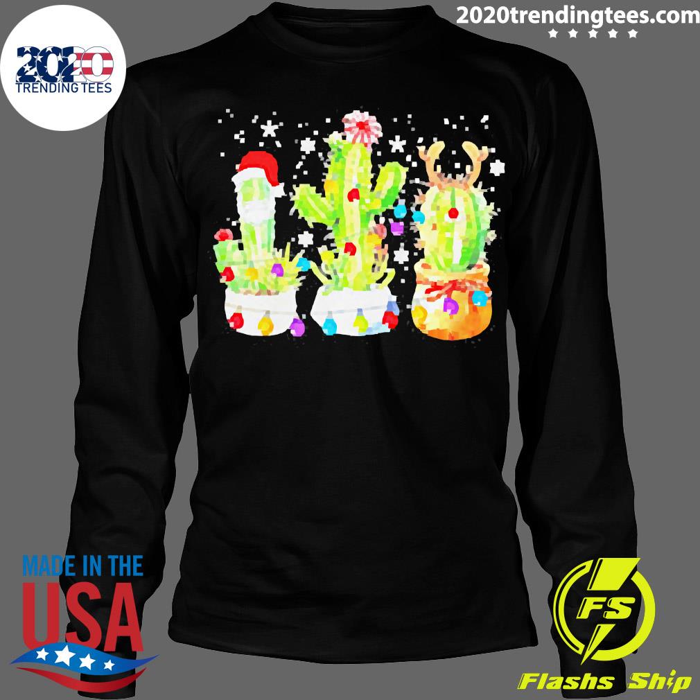 Cactus Merry Christmas - Adult & Kids T-Shirts, Sweatshirts & Hoodies apparel design preview 4
