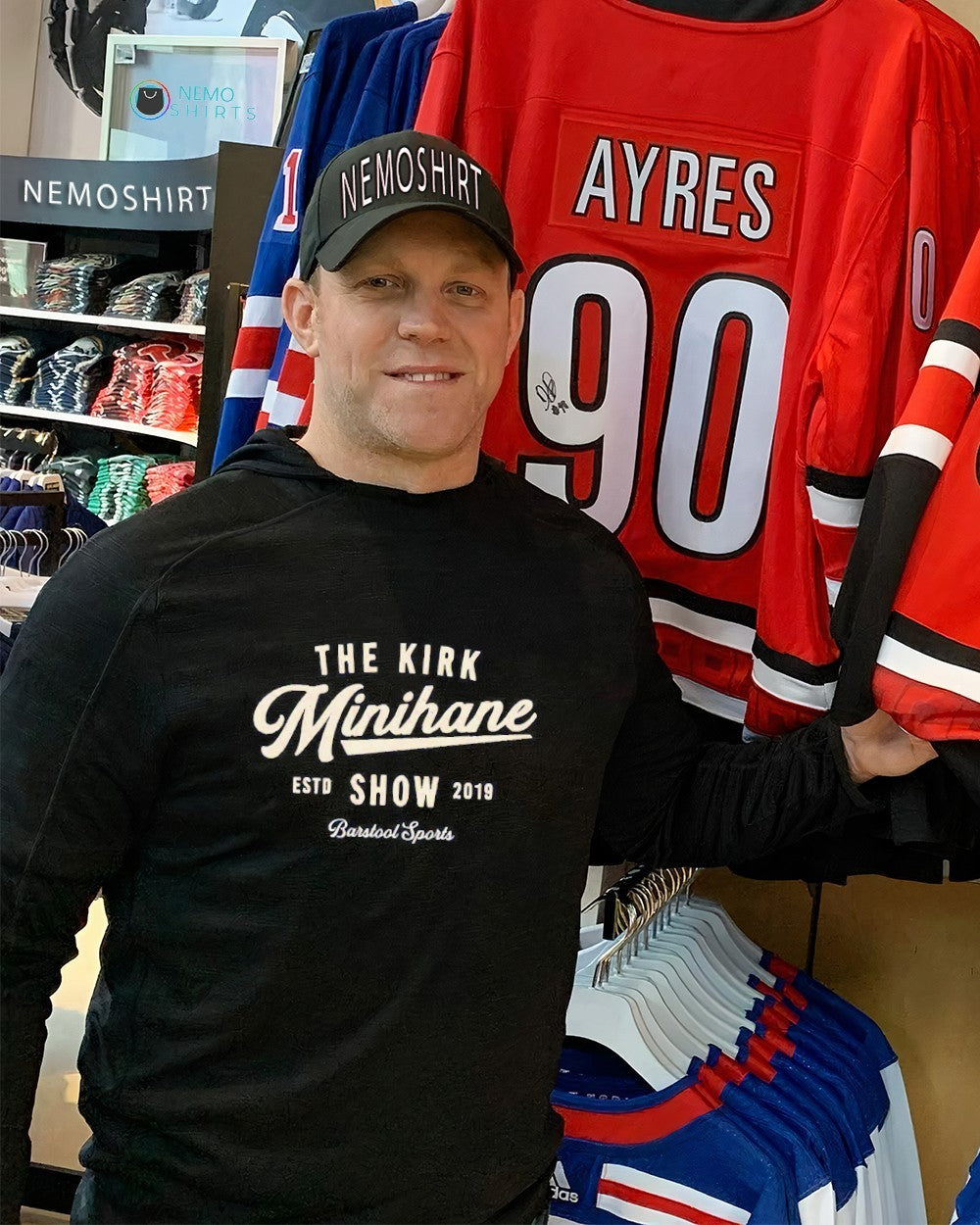 The Kirk Minihane show script estd 2019 - Adult & Kids T-Shirts, Sweatshirts & Hoodies apparel design preview 2