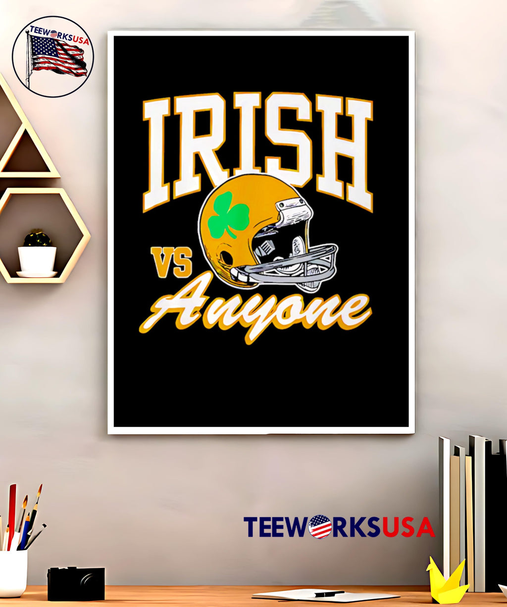 Irish Vs Anyone helmet - Adult & Kids T-Shirts, Sweatshirts & Hoodies apparel design preview 5