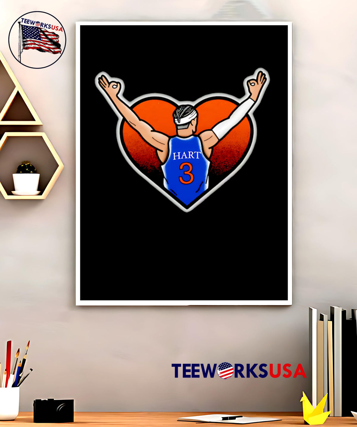 Hart of NY Knicks Basketball - Adult & Kids T-Shirts, Sweatshirts & Hoodies apparel design preview 5