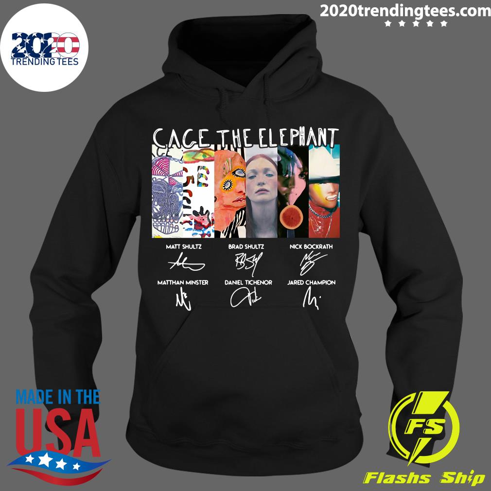 Cage The Elephant Signatures - Adult & Kids T-Shirts, Sweatshirts & Hoodies apparel design preview 2