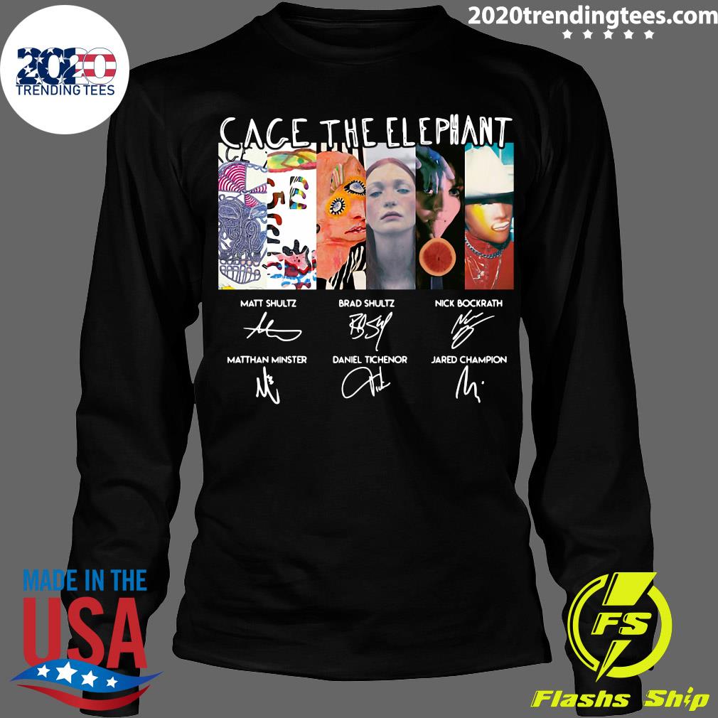 Cage The Elephant Signatures - Adult & Kids T-Shirts, Sweatshirts & Hoodies apparel design preview 4