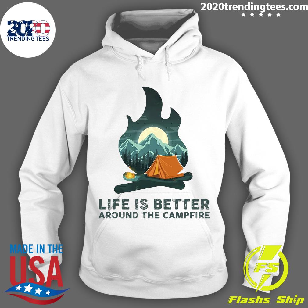Camping Life Is Better Around The Campfire - Adult & Kids T-Shirts, Sweatshirts & Hoodies apparel design preview 2