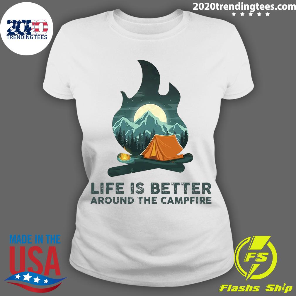 Camping Life Is Better Around The Campfire - Adult & Kids T-Shirts, Sweatshirts & Hoodies apparel design preview 3