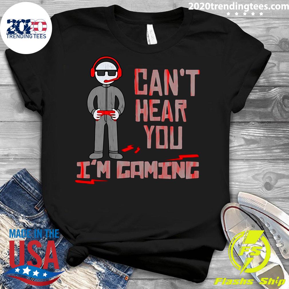 Can't Hear You I'm Gaming - Adult & Kids T-Shirts, Sweatshirts & Hoodies apparel design preview 3