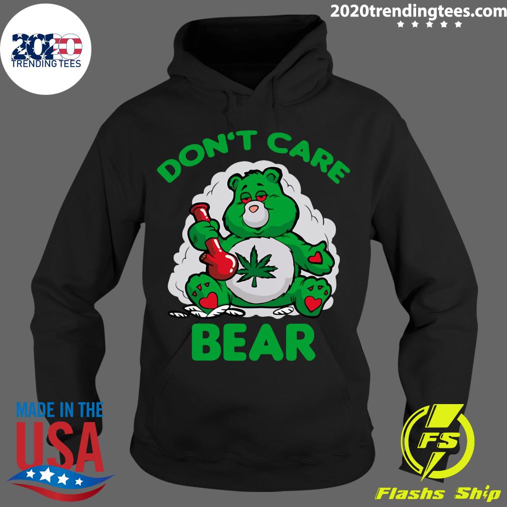 Cannabis Don't Care Bear - Adult & Kids T-Shirts, Sweatshirts & Hoodies apparel design preview 2