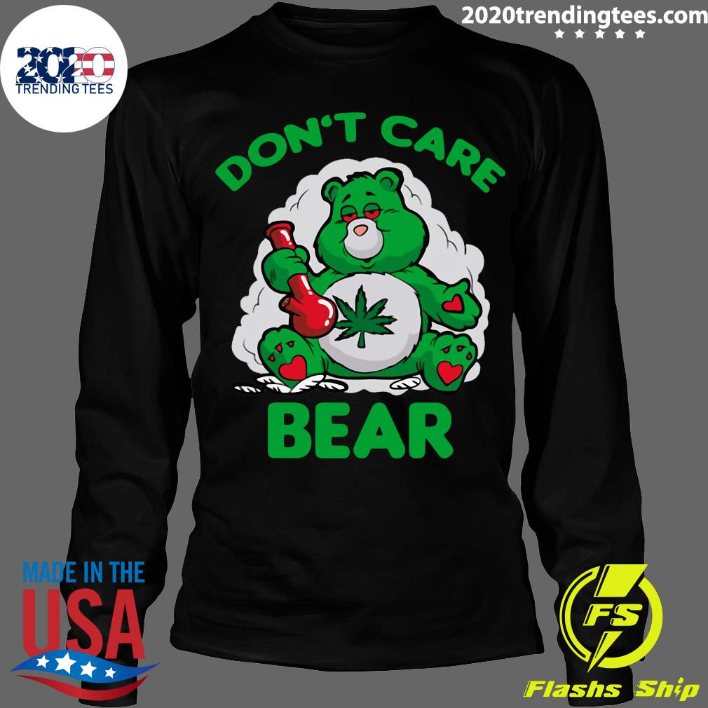 Cannabis Don't Care Bear - Adult & Kids T-Shirts, Sweatshirts & Hoodies apparel design preview 4