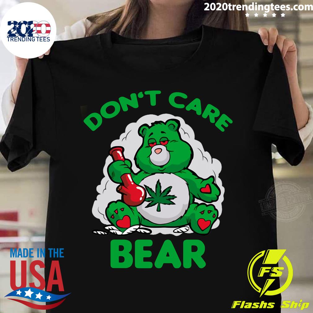 Cannabis Don't Care Bear - Adult & Kids T-Shirts, Sweatshirts & Hoodies apparel design preview 1