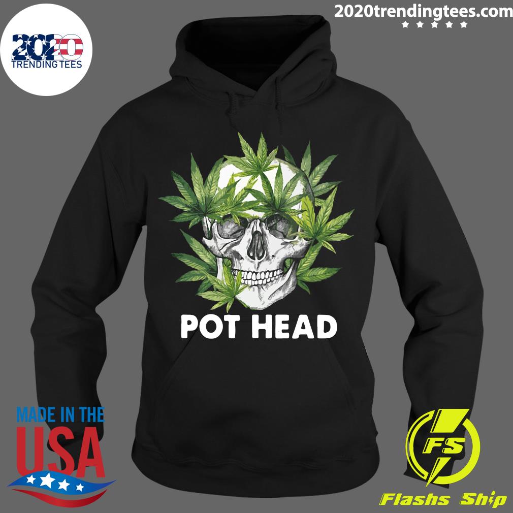 Cannabis Skull Weed Pot Head - Adult & Kids T-Shirts, Sweatshirts & Hoodies apparel design preview 2