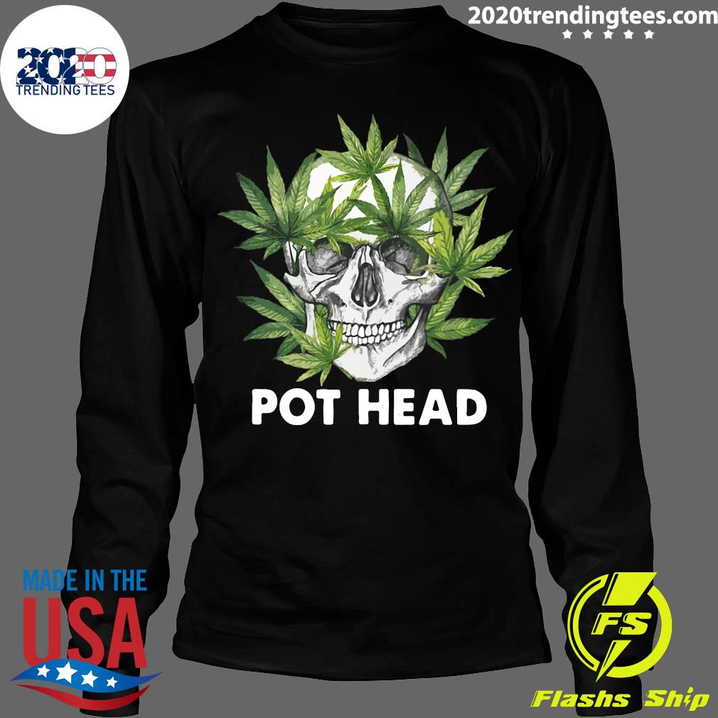 Cannabis Skull Weed Pot Head - Adult & Kids T-Shirts, Sweatshirts & Hoodies apparel design preview 4