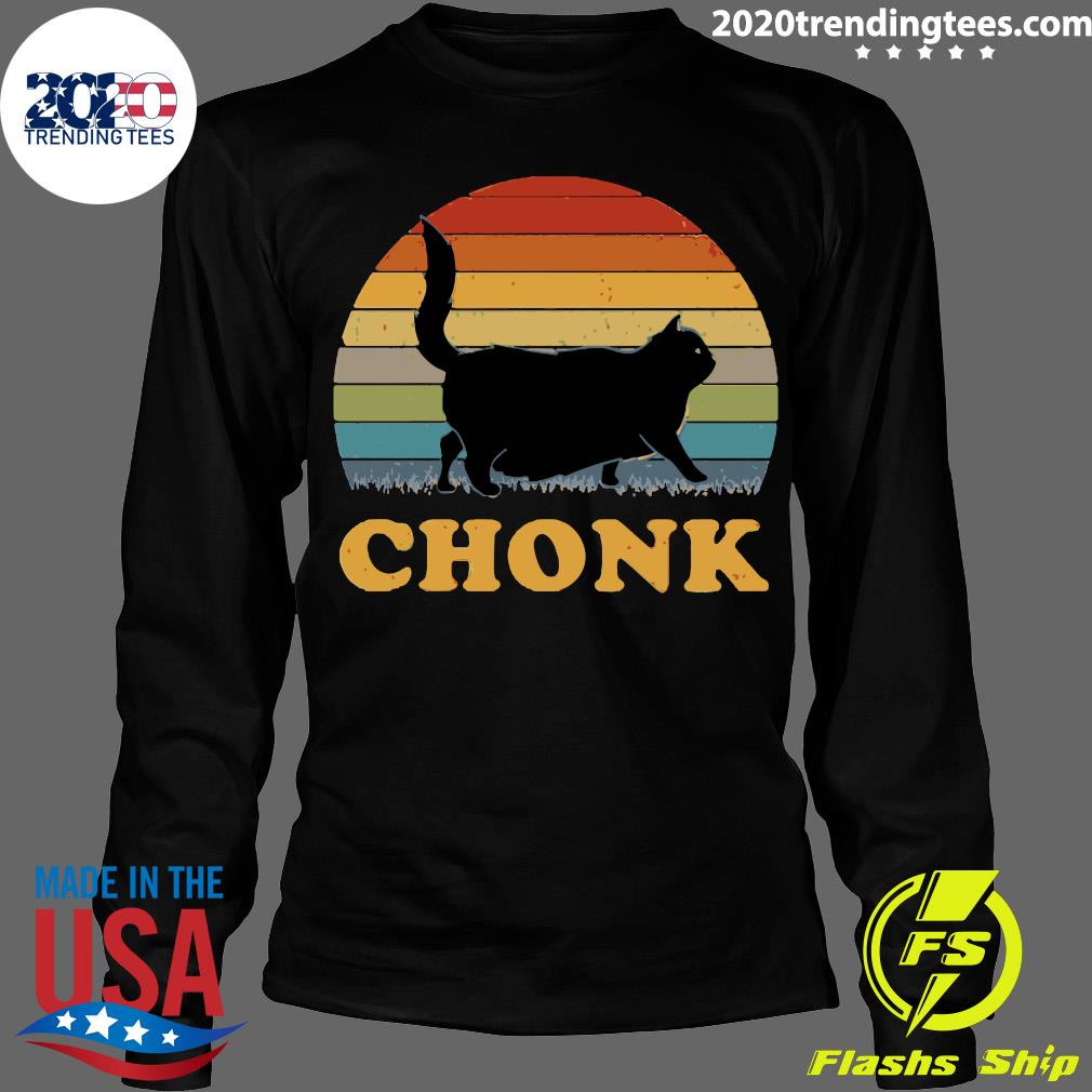 Cat Chonk Vintage Retro - Adult & Kids T-Shirts, Sweatshirts & Hoodies apparel design preview 4