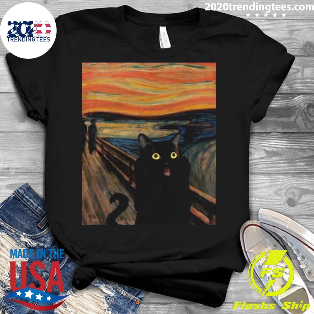 Cat Expressionism Painting - Adult & Kids T-Shirts, Sweatshirts & Hoodies apparel design preview 3