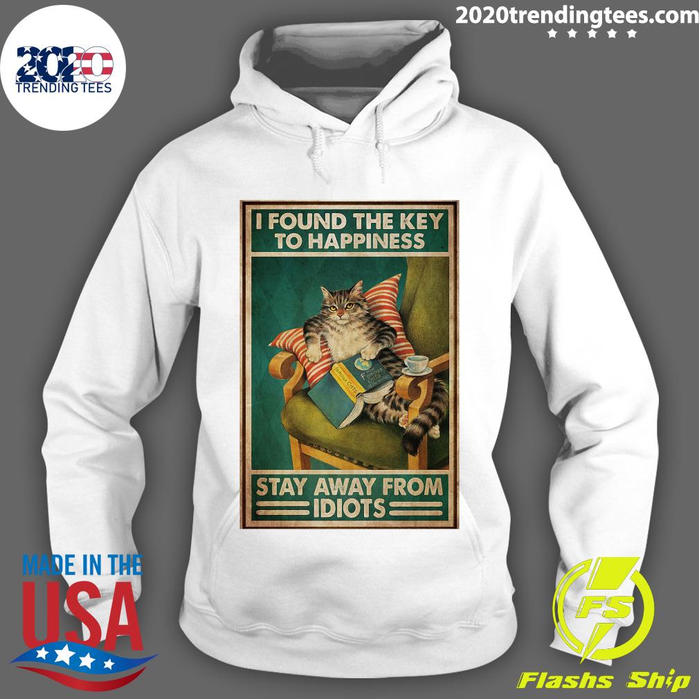 Cat I Found The Key To Happiness Stay Away From - Adult & Kids T-Shirts, Sweatshirts & Hoodies apparel design preview 2