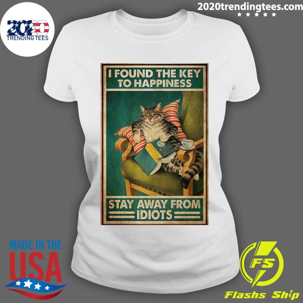 Cat I Found The Key To Happiness Stay Away From - Adult & Kids T-Shirts, Sweatshirts & Hoodies apparel design preview 3
