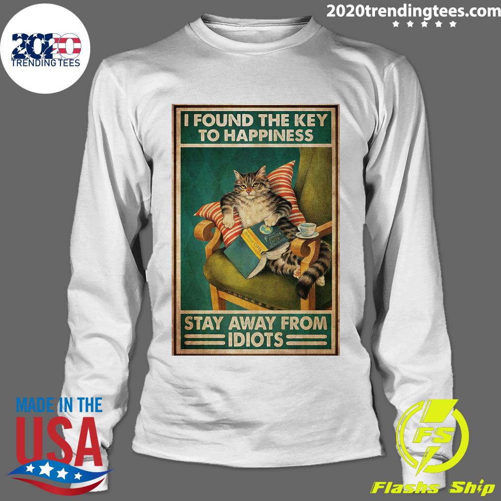 Cat I Found The Key To Happiness Stay Away From - Adult & Kids T-Shirts, Sweatshirts & Hoodies apparel design preview 4