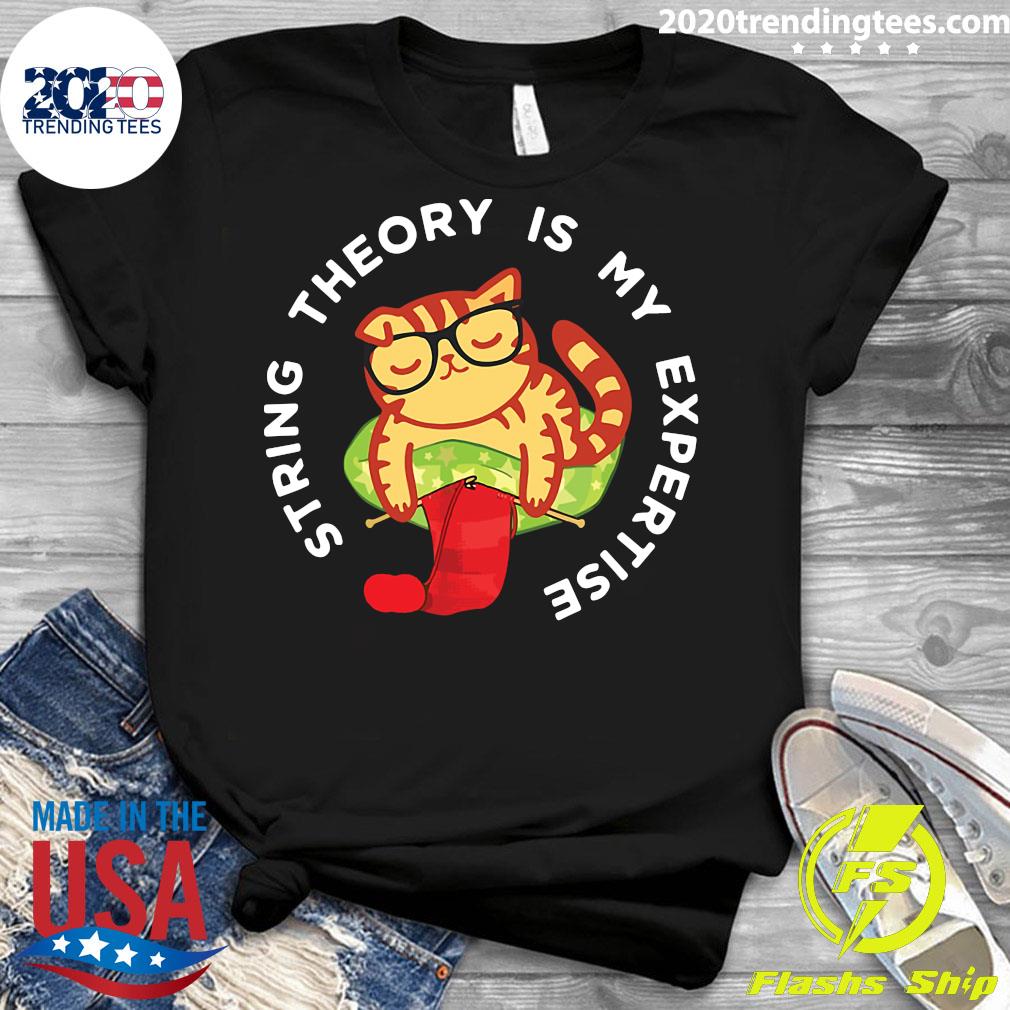 Cat Knitting String Theory Is My Expertise - Adult & Kids T-Shirts, Sweatshirts & Hoodies apparel design preview 3
