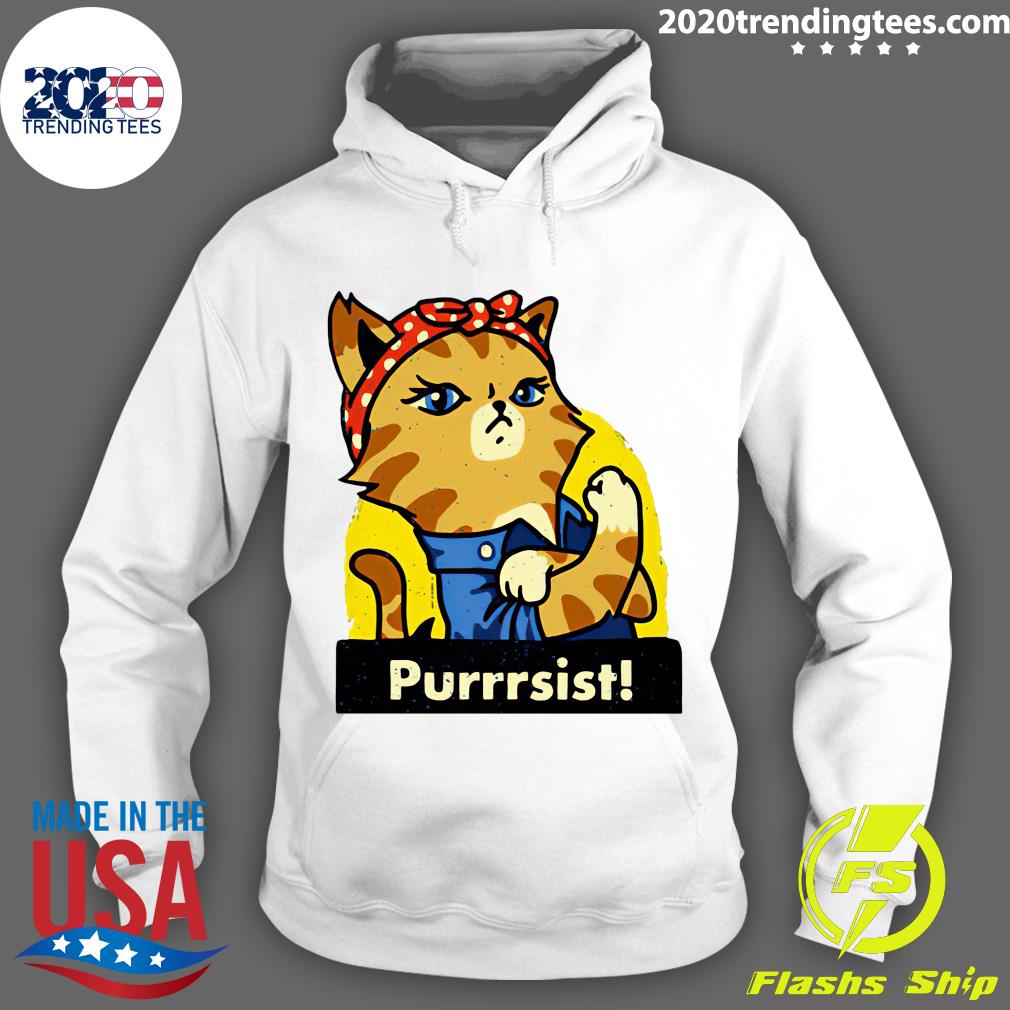 Cat Lady Prints Purrsist - Adult & Kids T-Shirts, Sweatshirts & Hoodies apparel design preview 2