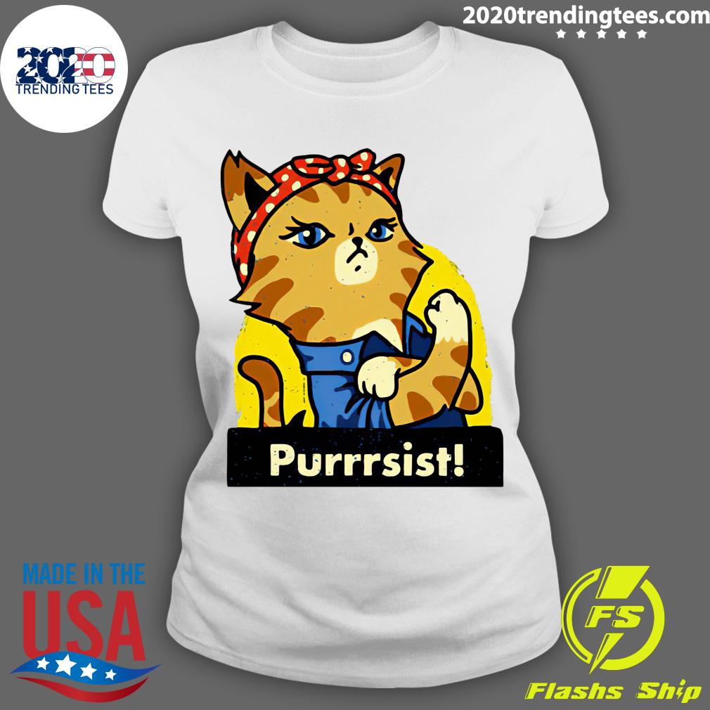 Cat Lady Prints Purrsist - Adult & Kids T-Shirts, Sweatshirts & Hoodies apparel design preview 3