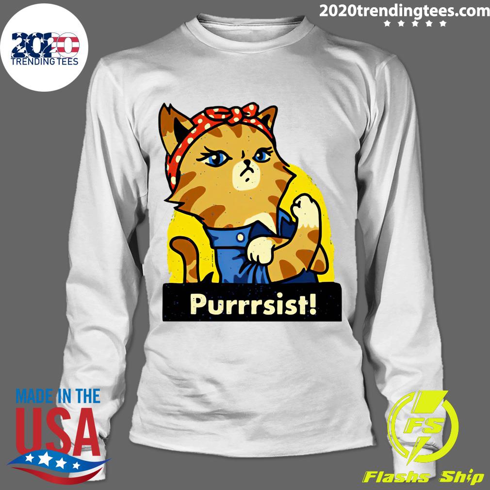 Cat Lady Prints Purrsist - Adult & Kids T-Shirts, Sweatshirts & Hoodies apparel design preview 4