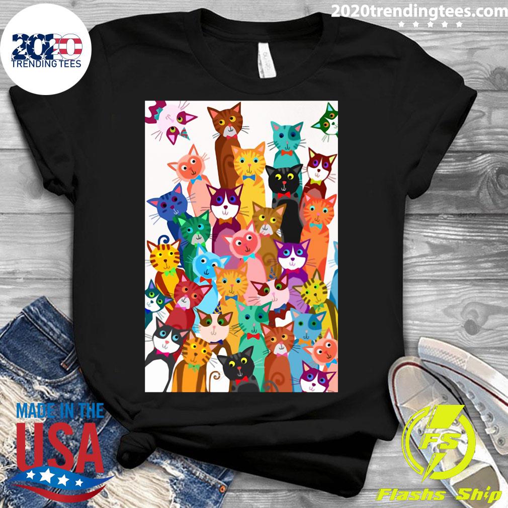 Cat Multi - Adult & Kids T-Shirts, Sweatshirts & Hoodies apparel design preview 3
